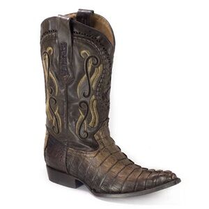 Cuadra Crocodile Tail Cowboy Boots Size 9.5